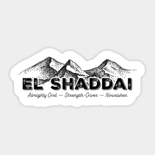 El Shaddai – Names of God Series – Christian Design Sticker
